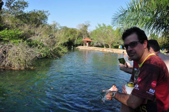 Chegando ao Balneário Municipal, em Bonito, no Mato Grosso do Sul